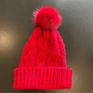 Torrid Basket Weave Knit Pom Beanie